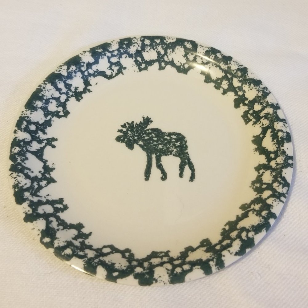 Folk Craft Moose Country Dinnerware Salad Plate